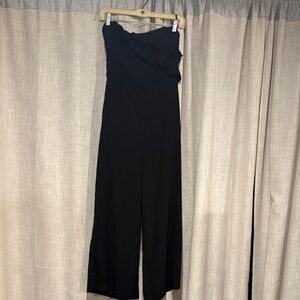 Essue Black Strapless Jumpsuit